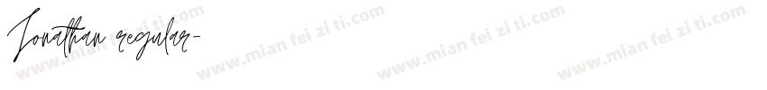 Jonathan regular字体转换